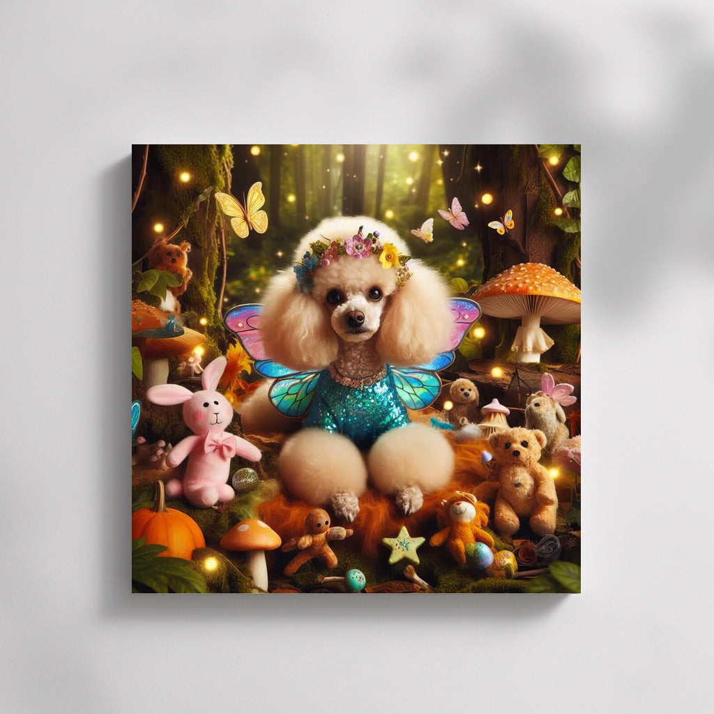 Poodle in the Magic Forest: Fairytale Creatures and Mushrooms