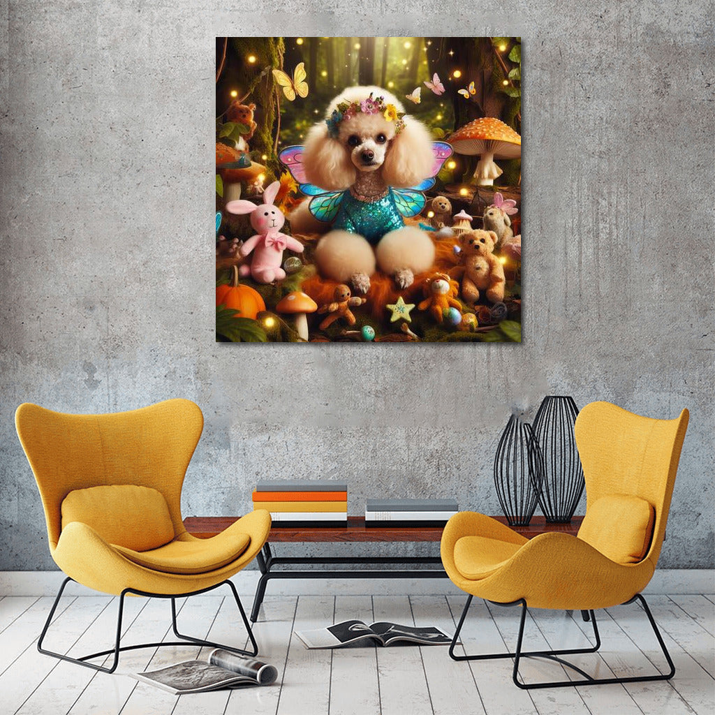 Poodle in the Magic Forest: Fairytale Creatures and Mushrooms