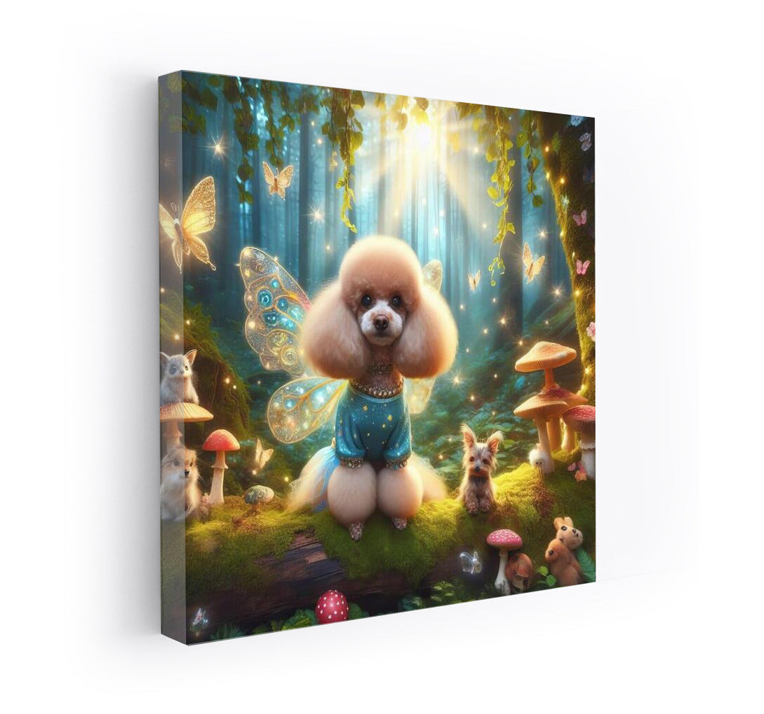 Poodle in the Fairytale Forest: The Magical World of Creatures and Mushrooms