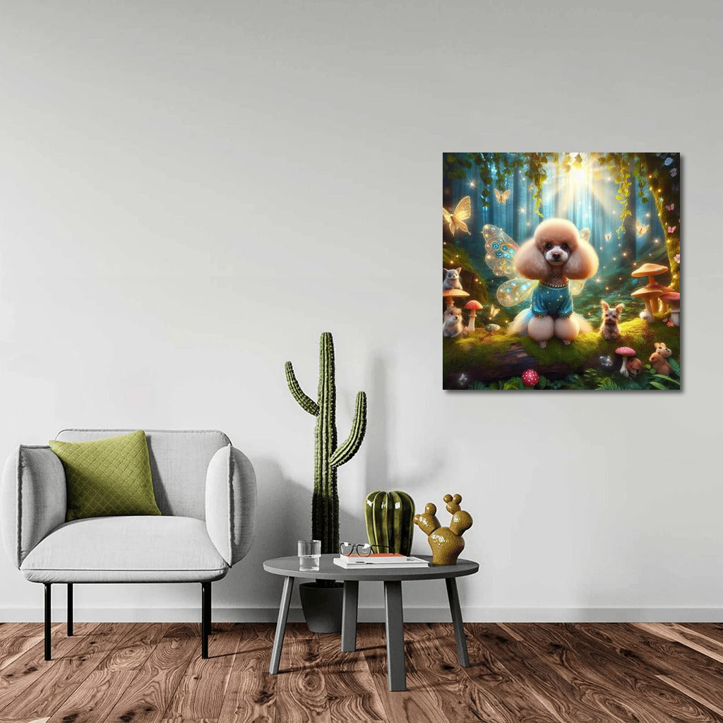 Poodle in the Fairytale Forest: The Magical World of Creatures and Mushrooms