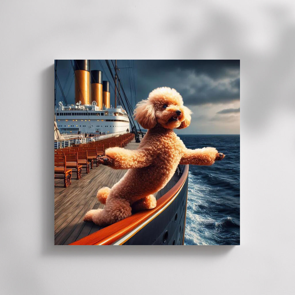 Titanic Poodle: Nautical Romance on the Bow