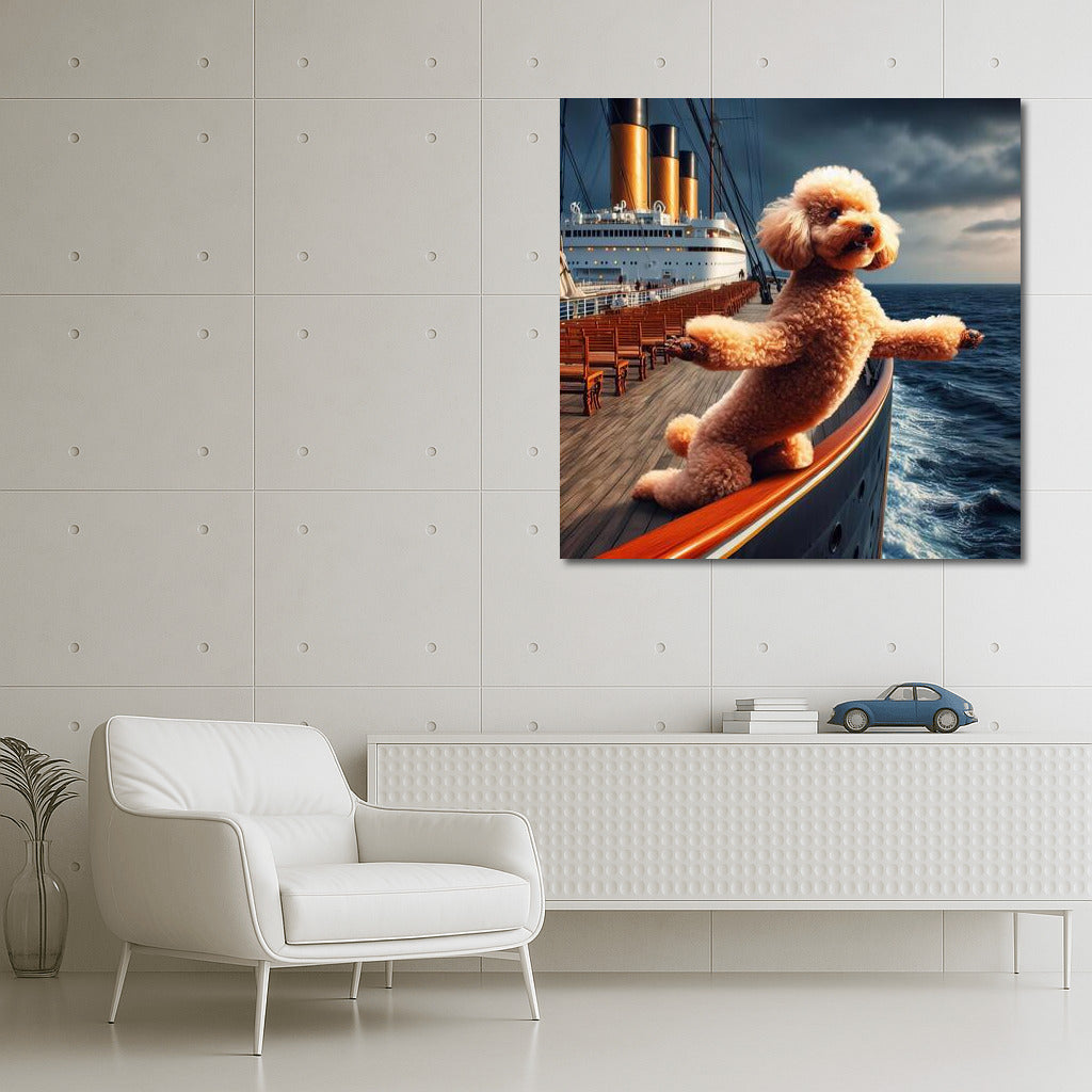 Titanic Poodle: Nautical Romance on the Bow