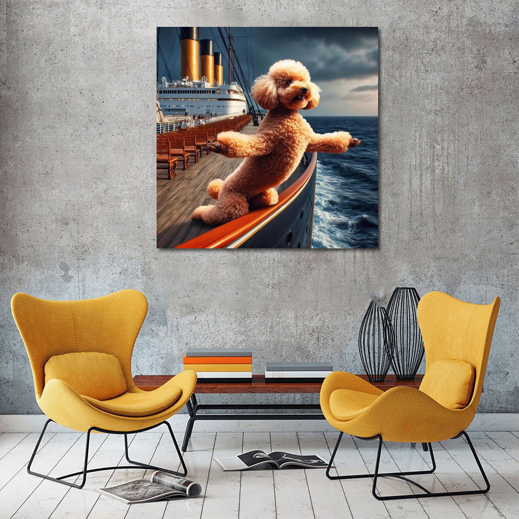 Titanic Poodle: Nautical Romance on the Bow