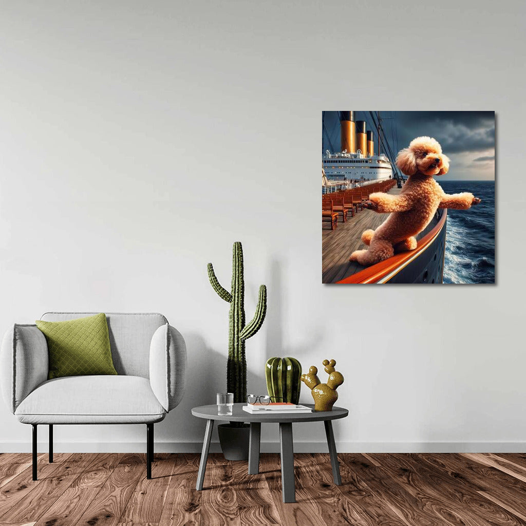 Titanic Poodle: Nautical Romance on the Bow