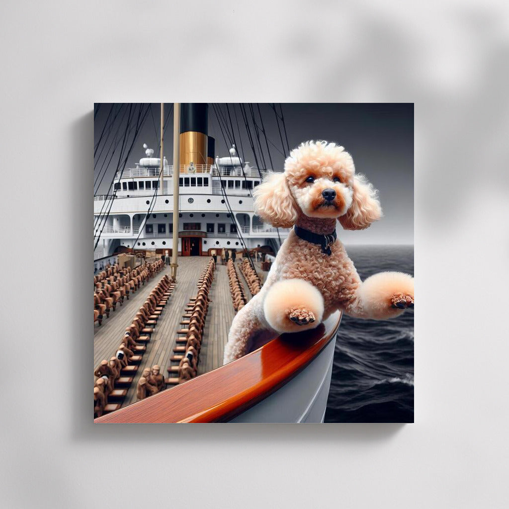 Titanic Poodle: Majesty on the Bow