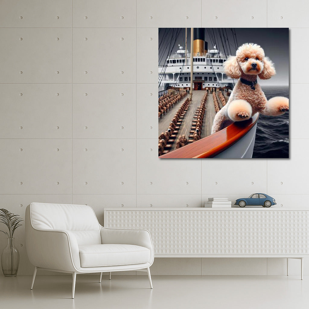 Titanic Poodle: Majesty on the Bow