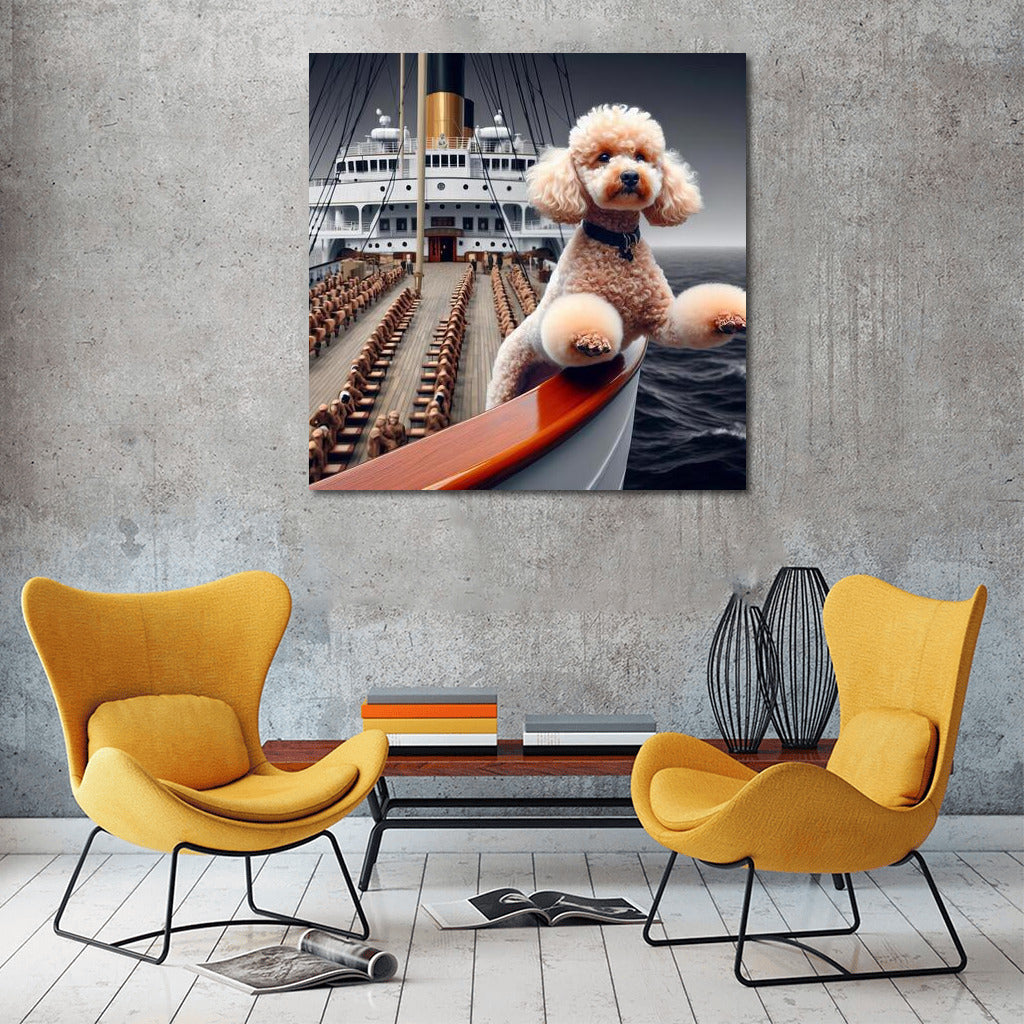 Titanic Poodle: Majesty on the Bow