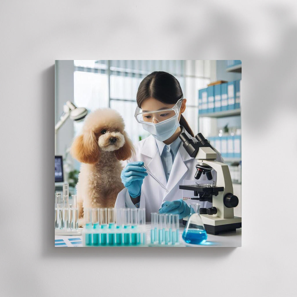 Poodle Scientist in the Lab: Experiment of the Future