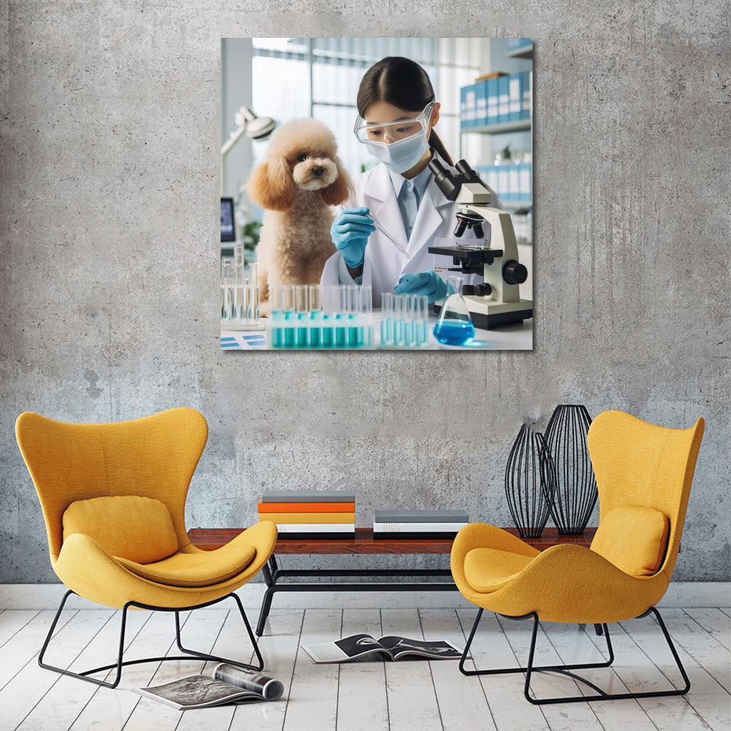 Poodle Scientist in the Lab: Experiment of the Future