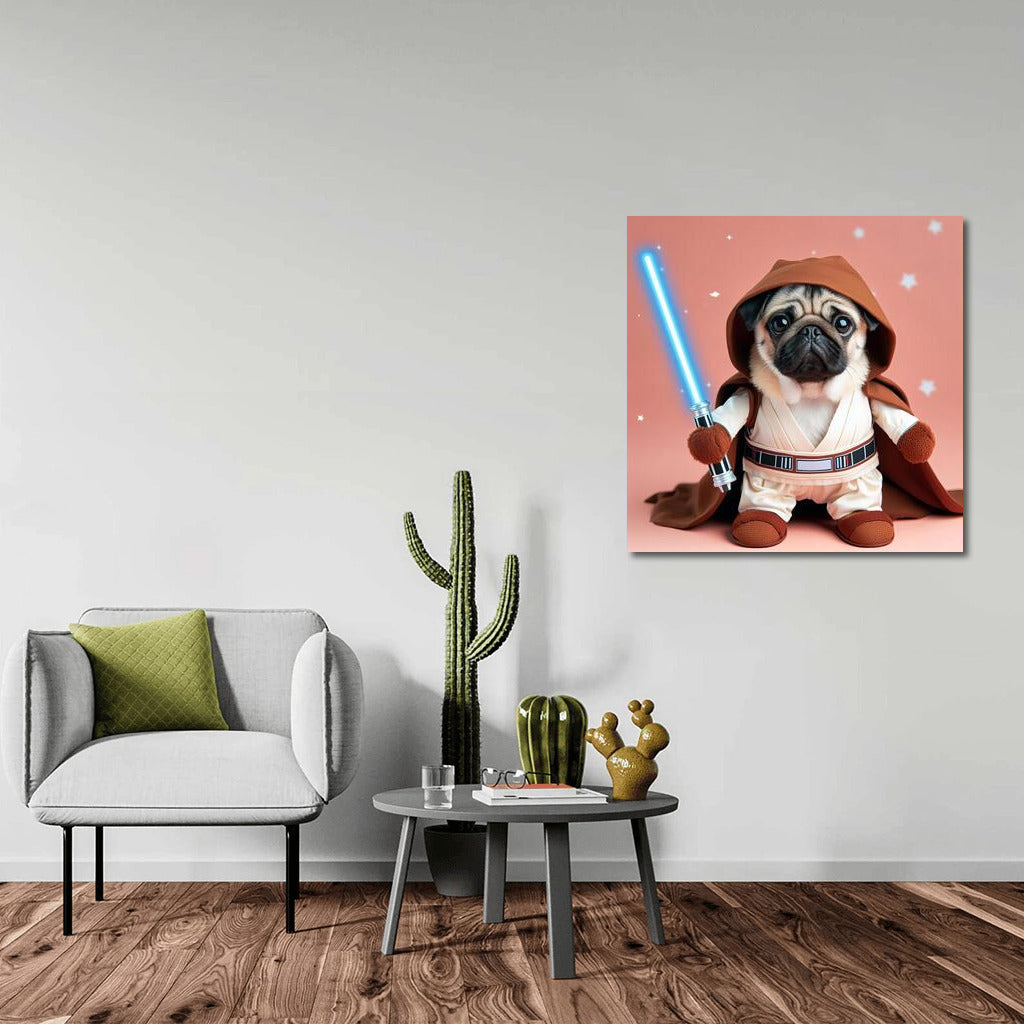 Jedi Pug: Epic Star Wars Lightsaber Battle