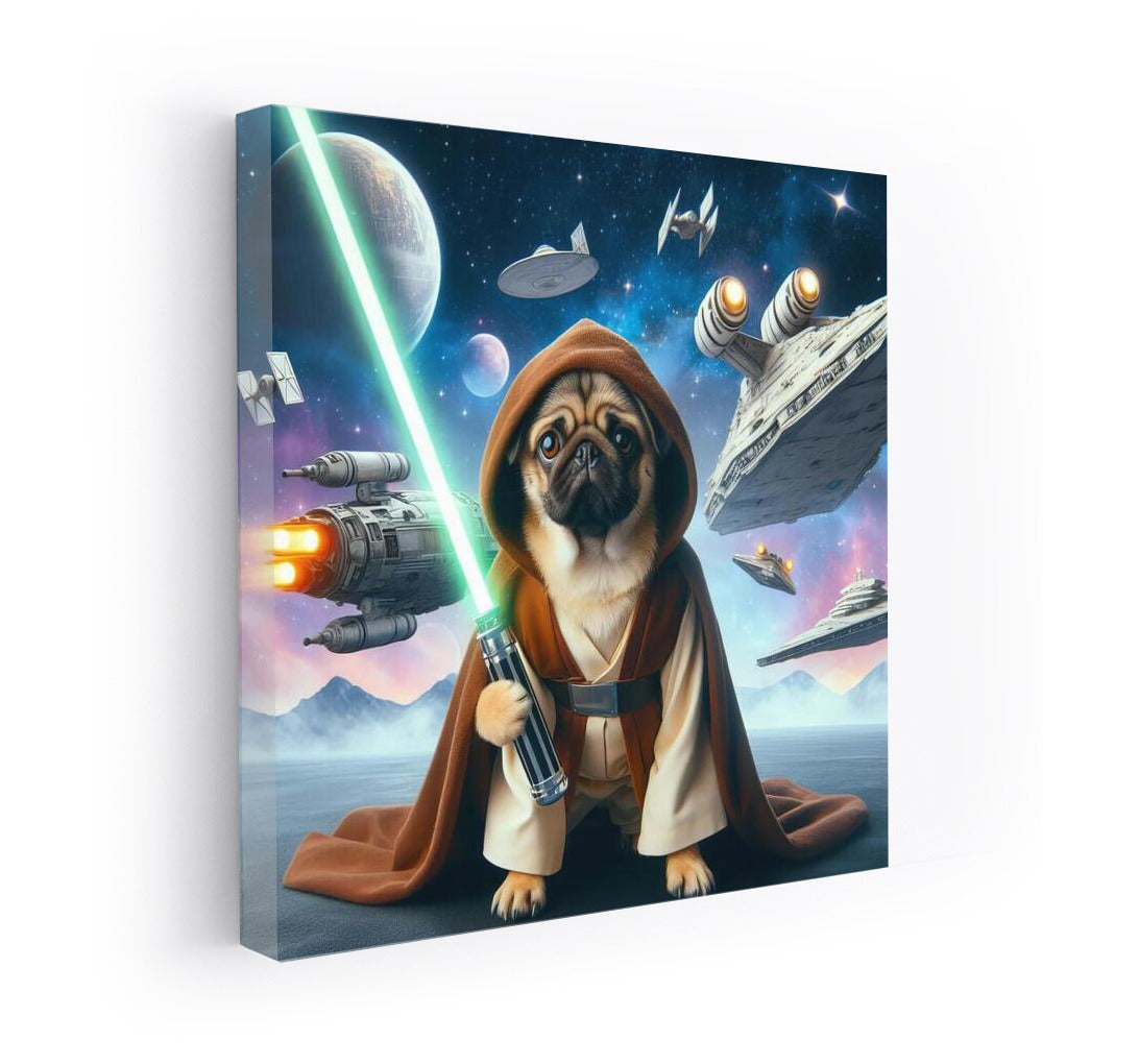Galactic Pug: Star Wars on Your Wall
