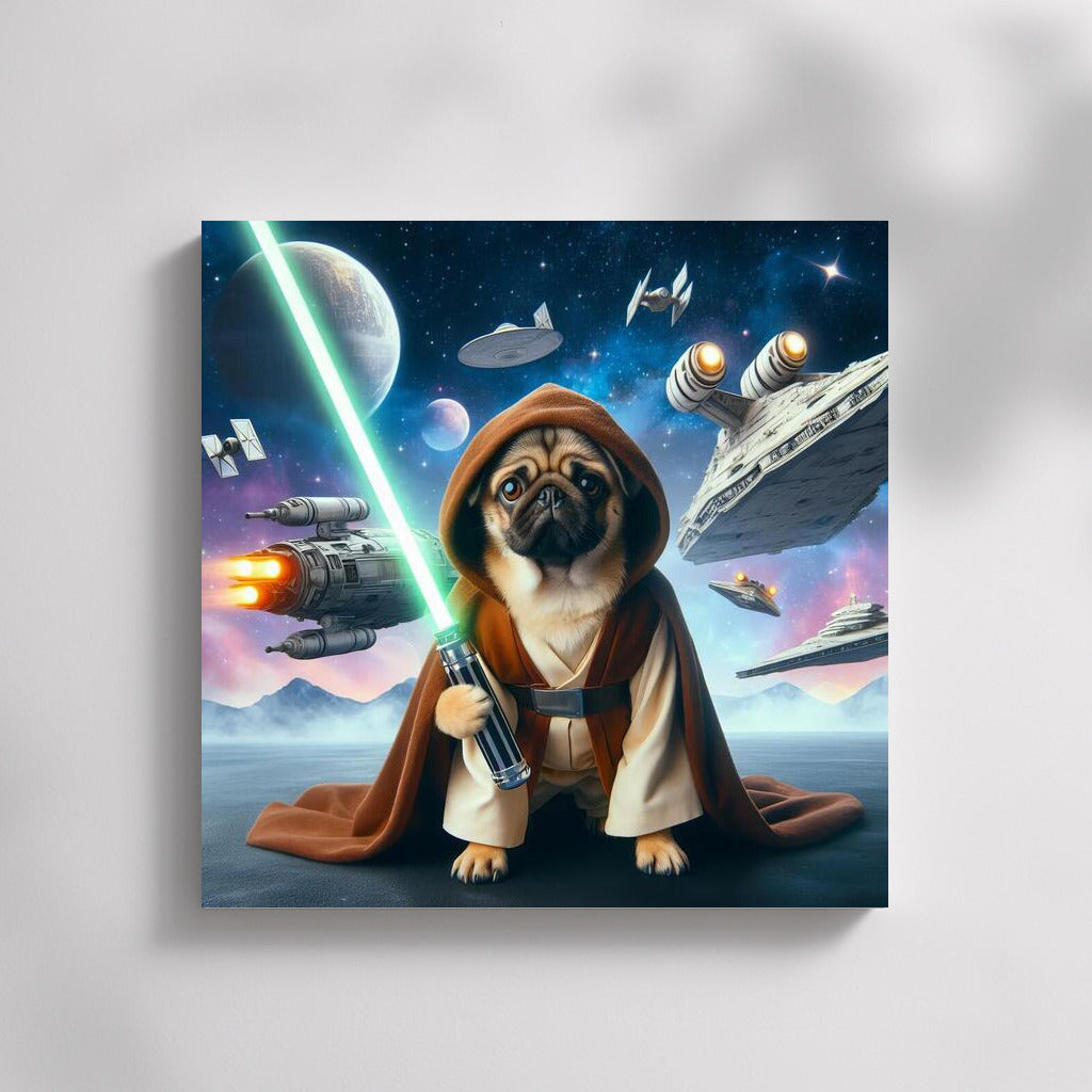 Galactic Pug: Star Wars on Your Wall