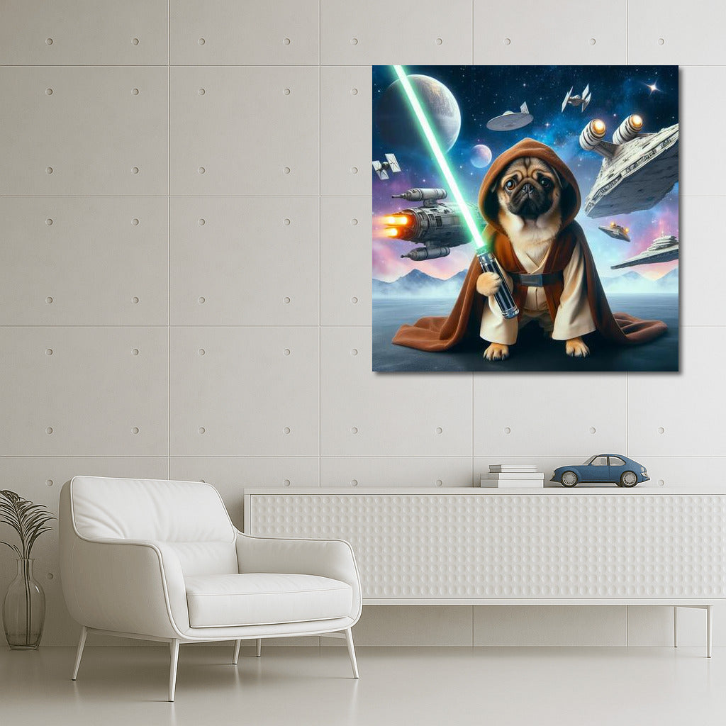 Galactic Pug: Star Wars on Your Wall
