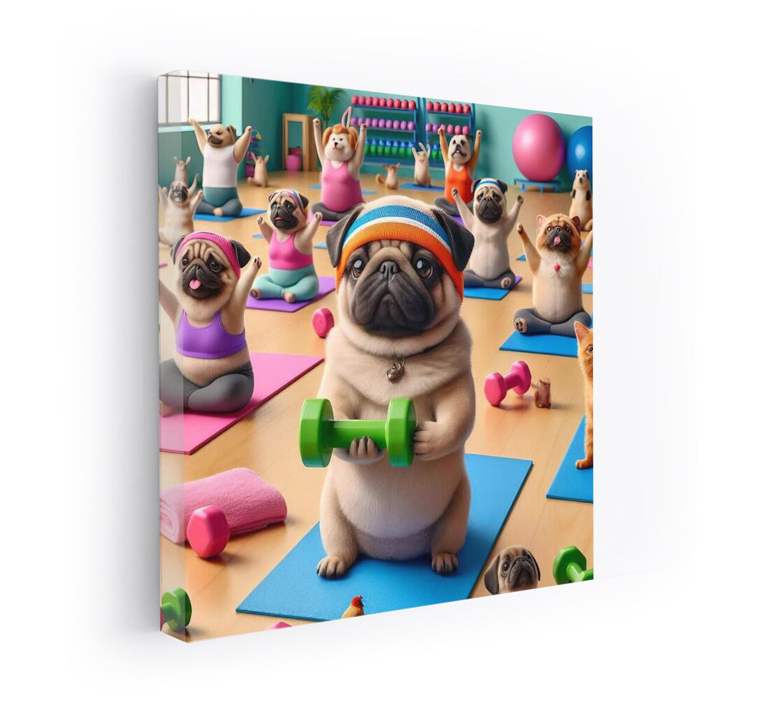 Pugs in the Gym: Fitness with a Smile