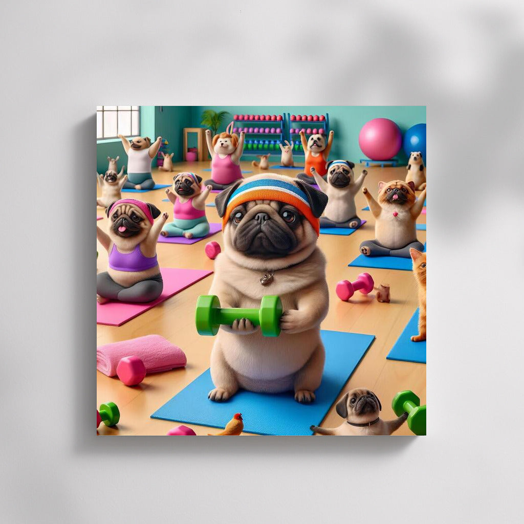 Pugs in the Gym: Fitness with a Smile