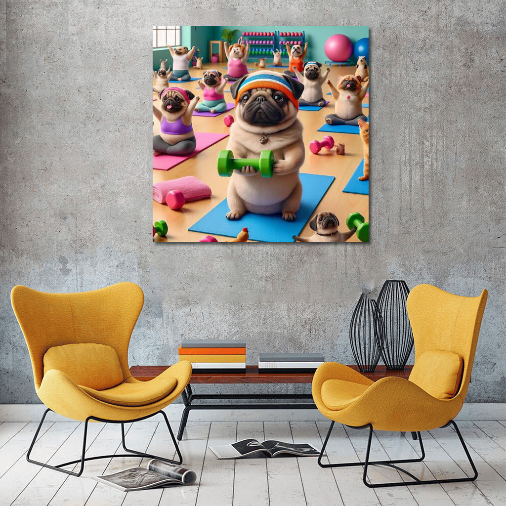 Pugs in the Gym: Fitness with a Smile