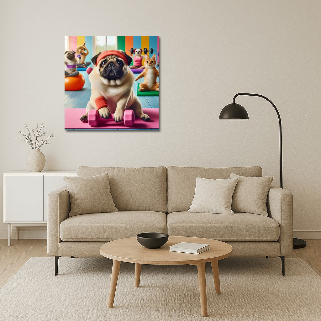 Pug in the Gym: Fitness Adventures with Friends