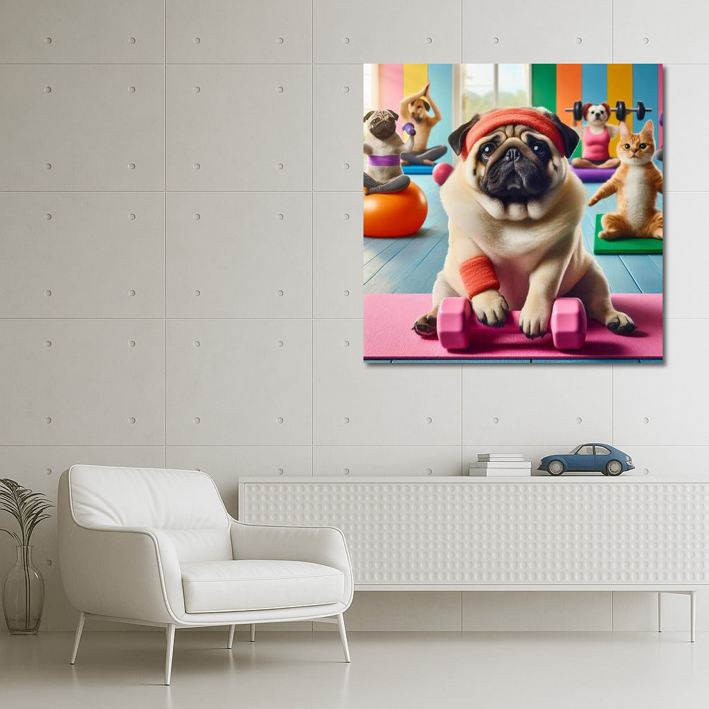 Pug in the Gym: Fitness Adventures with Friends