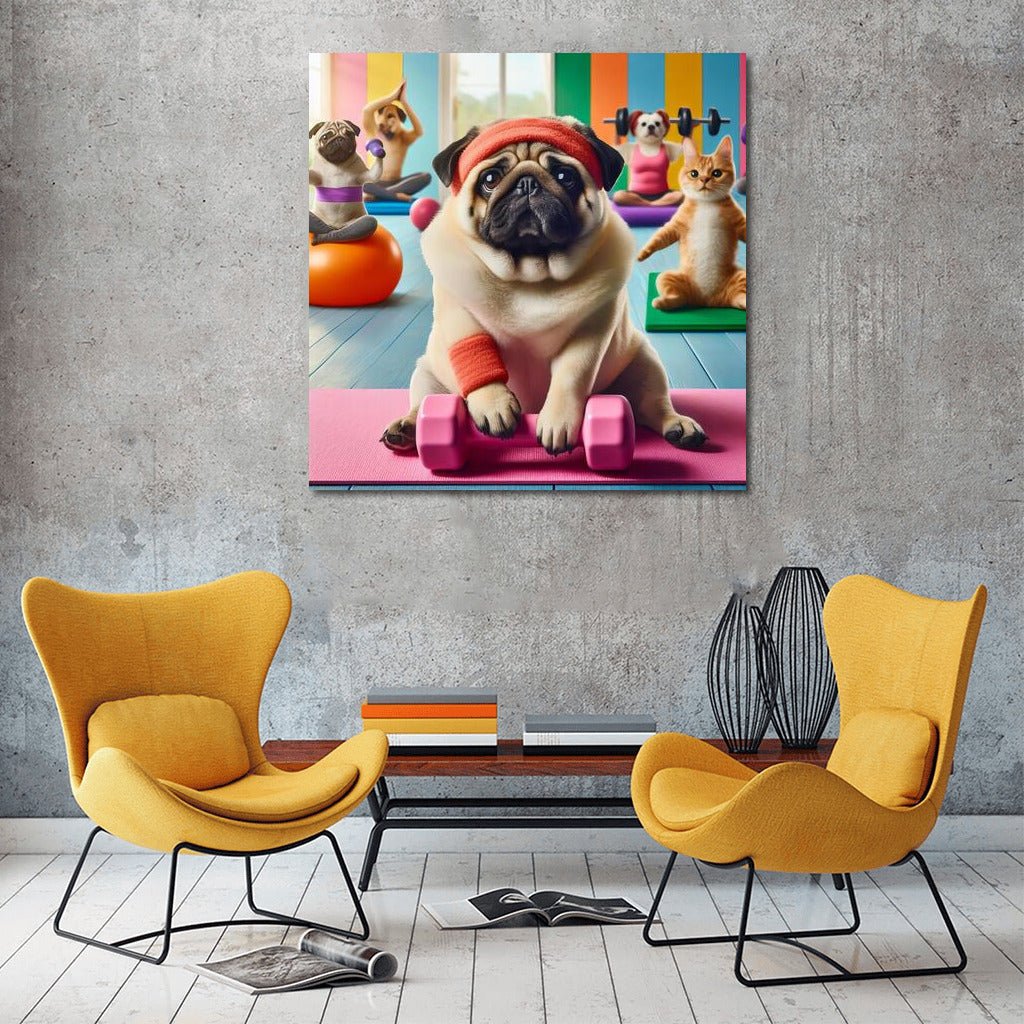 Pug in the Gym: Fitness Adventures with Friends