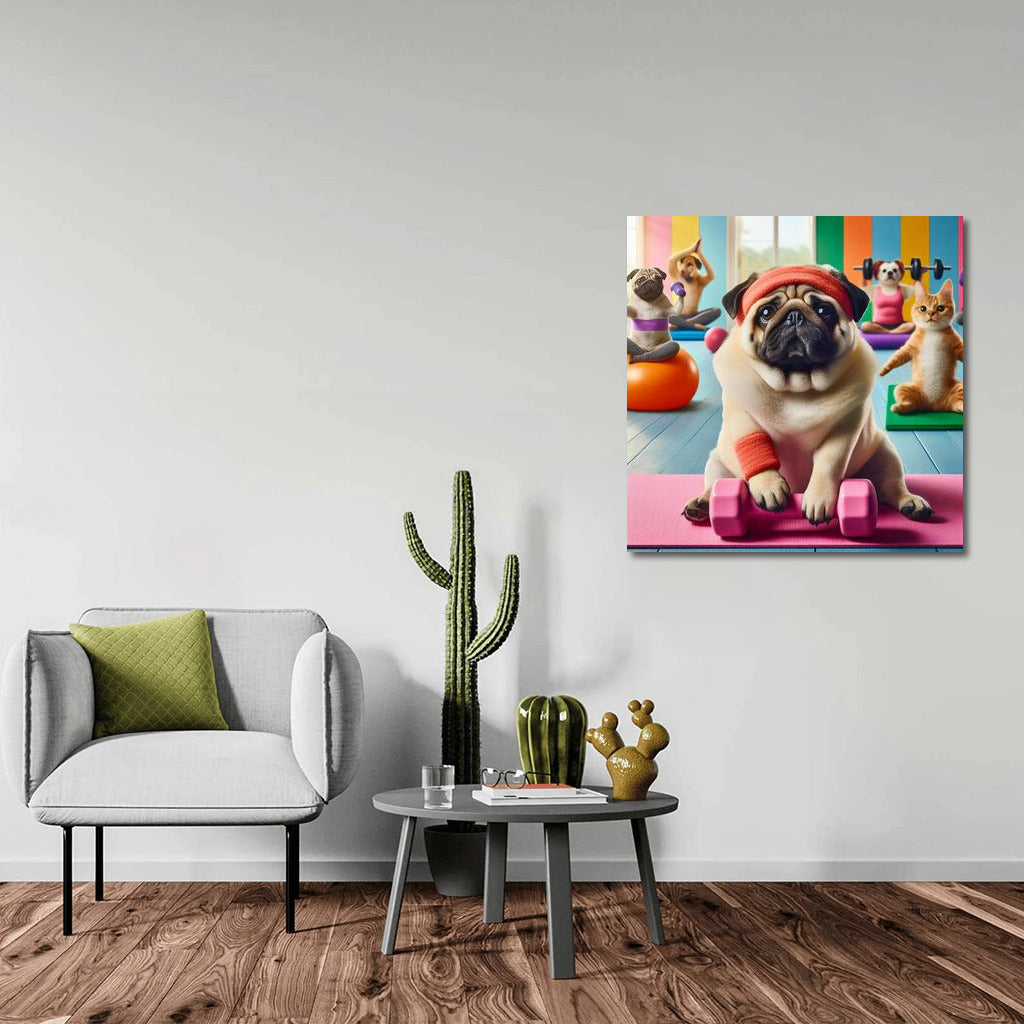 Pug in the Gym: Fitness Adventures with Friends