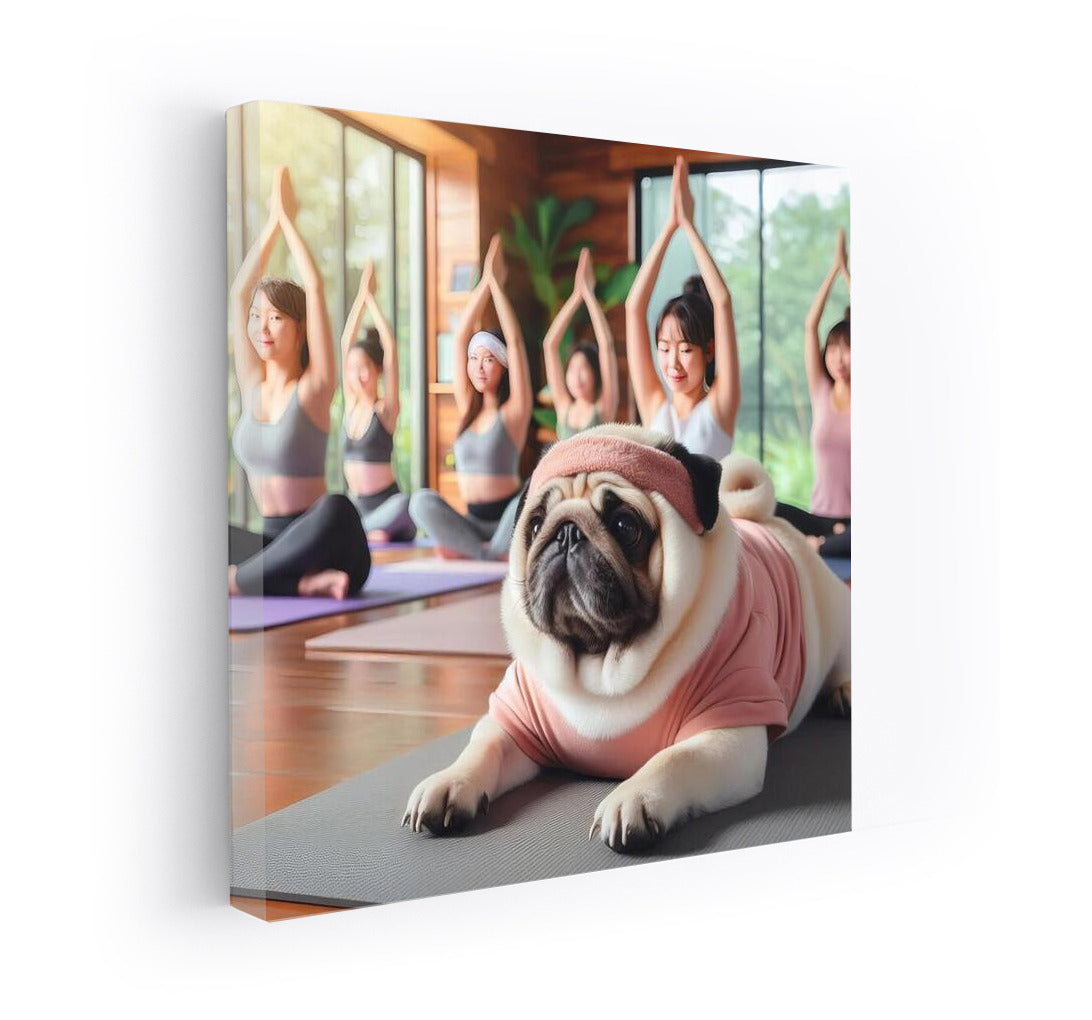 Meditating Pug: Yoga Studio With Charm