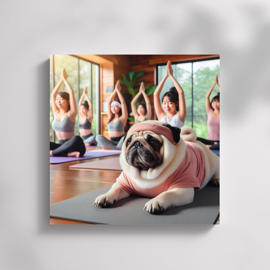 Meditating Pug: Yoga Studio With Charm