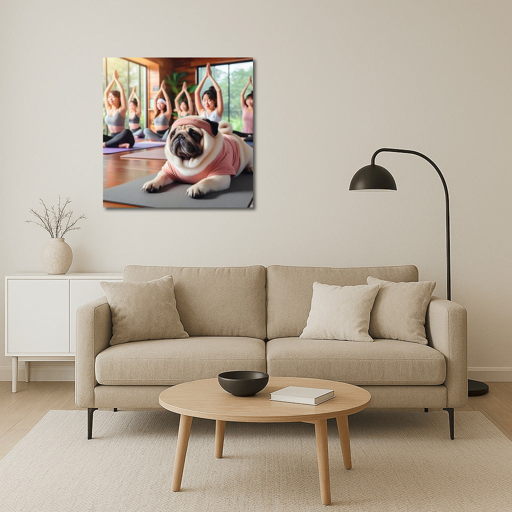Meditating Pug: Yoga Studio With Charm