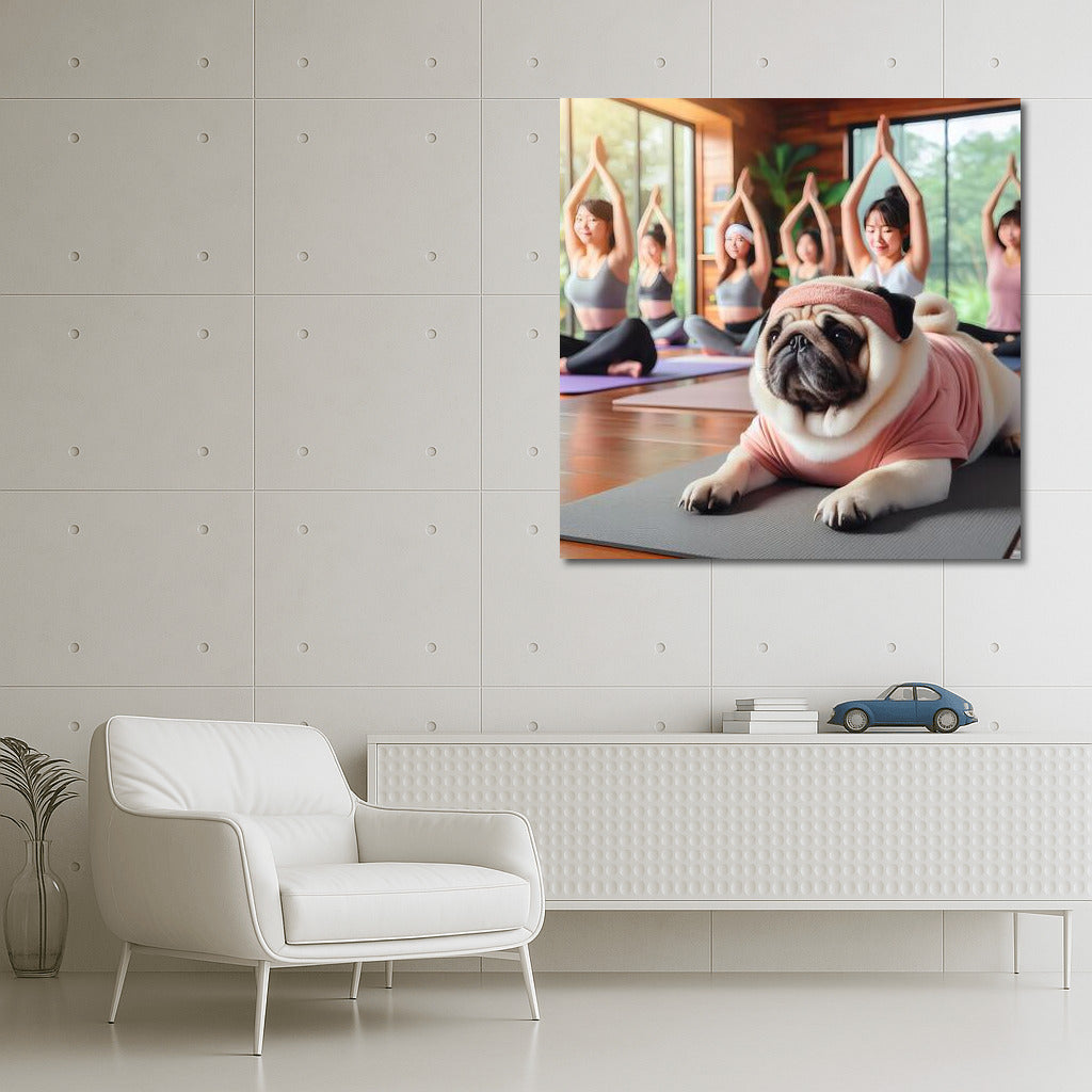 Meditating Pug: Yoga Studio With Charm