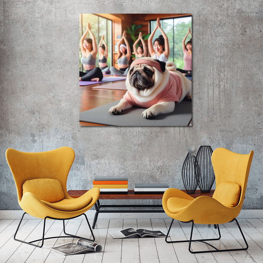 Meditating Pug: Yoga Studio With Charm