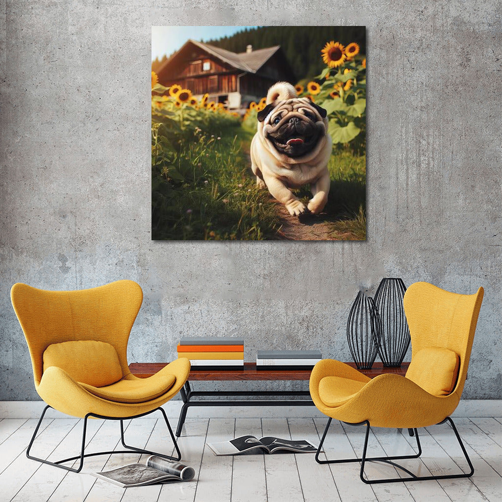 Pug on the Farm: Cozy Home Decor
