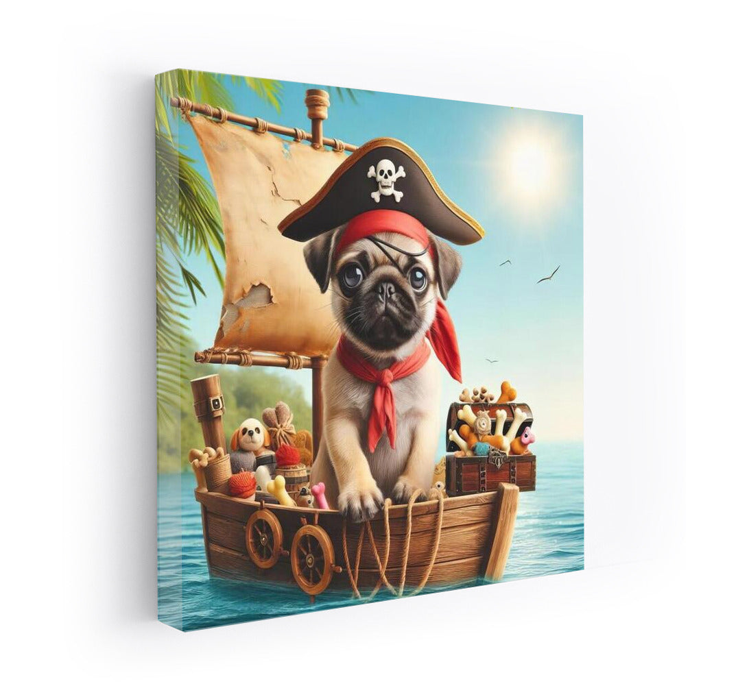 Pirate Pug on a Ship: Adventures and Fun