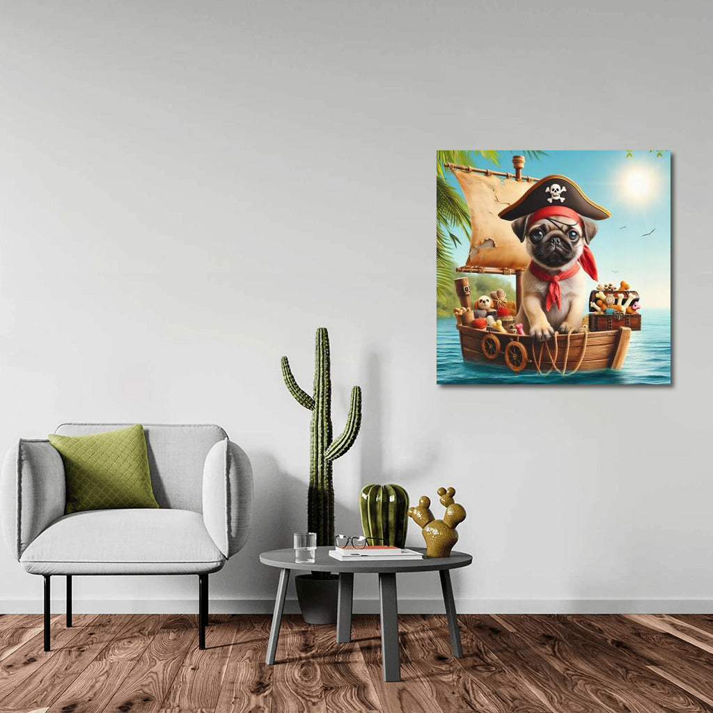 Pirate Pug on a Ship: Adventures and Fun