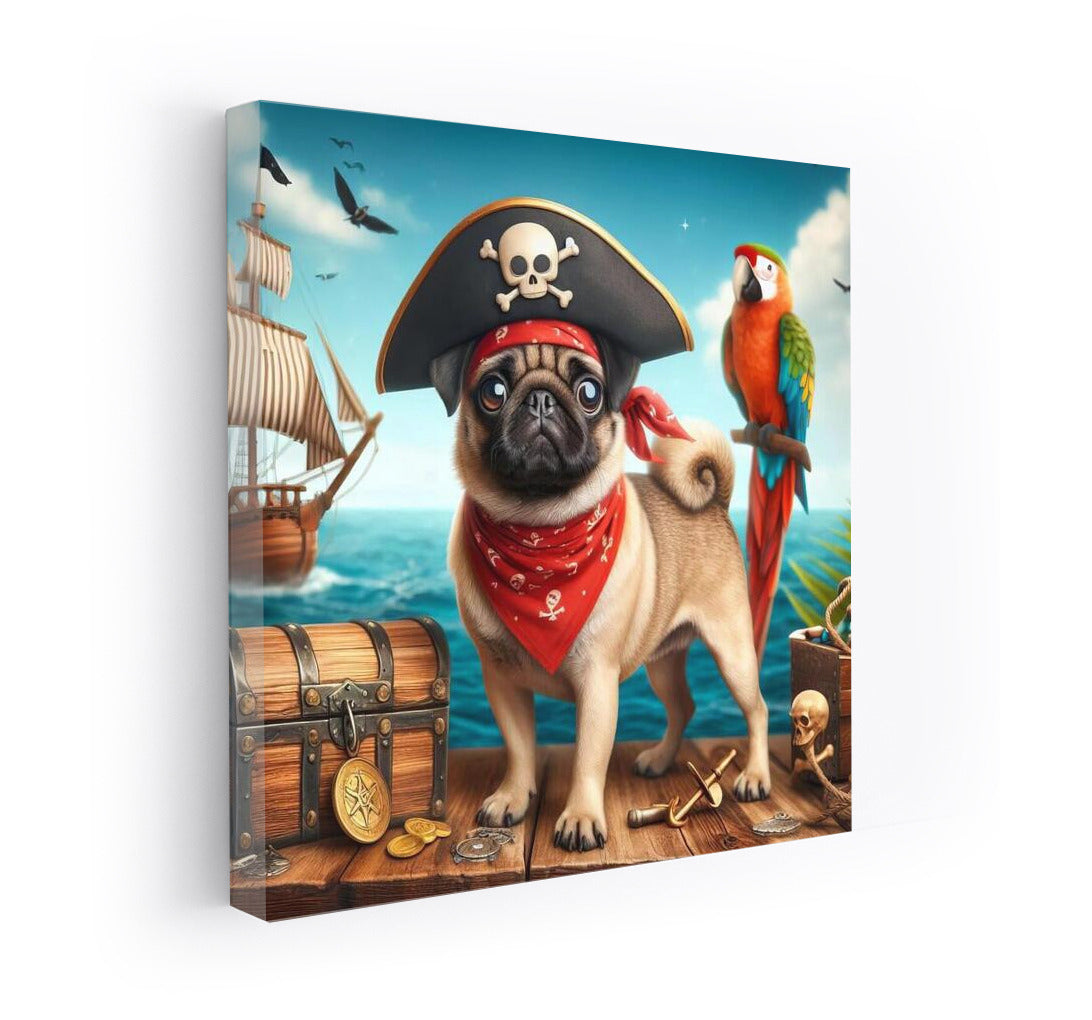 Pirate Pug: Sea Adventures with Humor