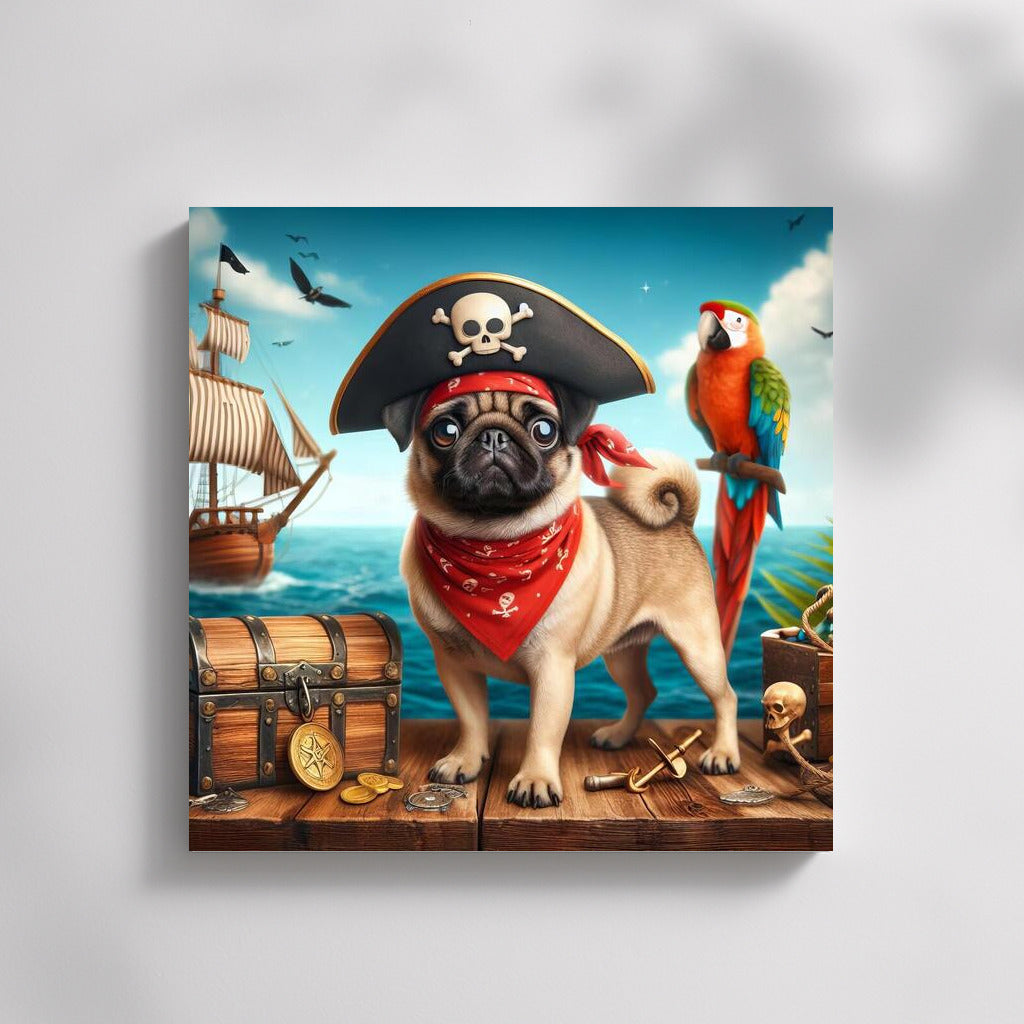 Pirate Pug: Sea Adventures with Humor