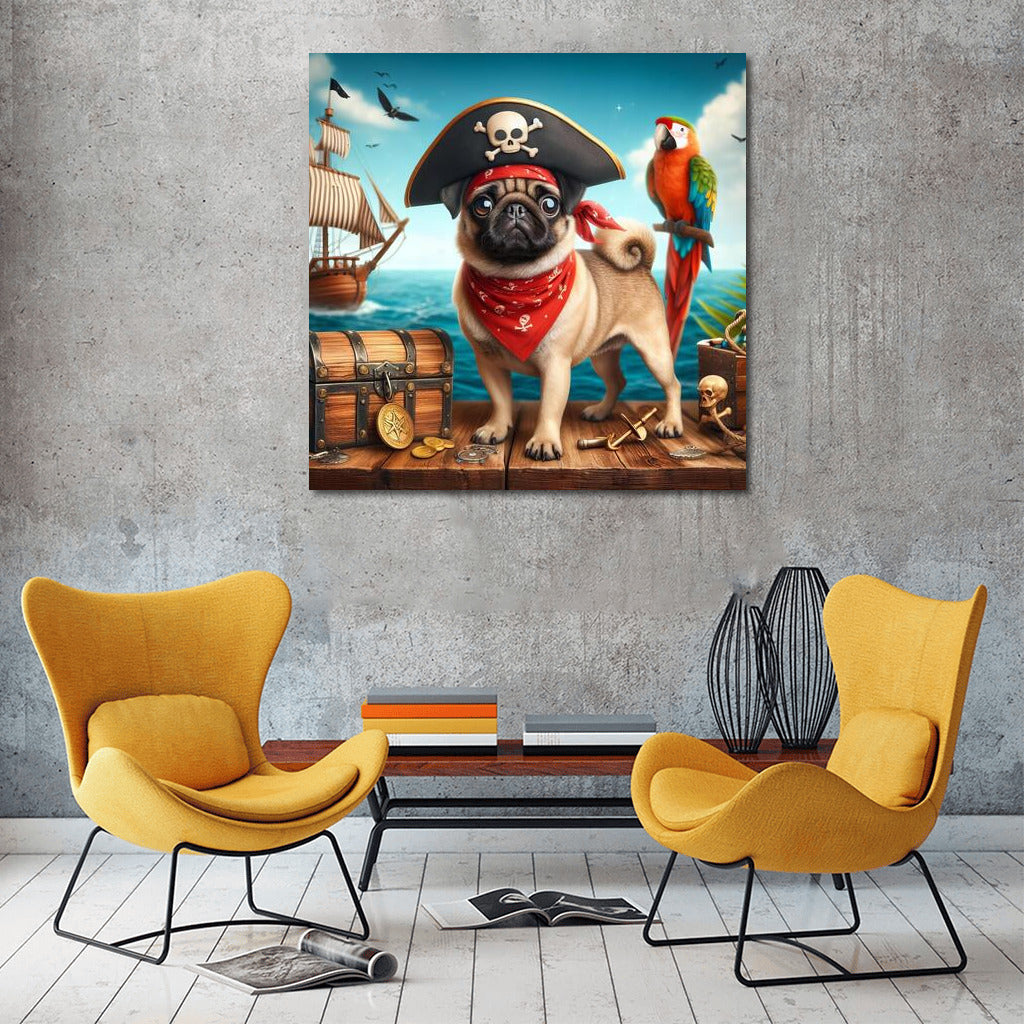 Pirate Pug: Sea Adventures with Humor