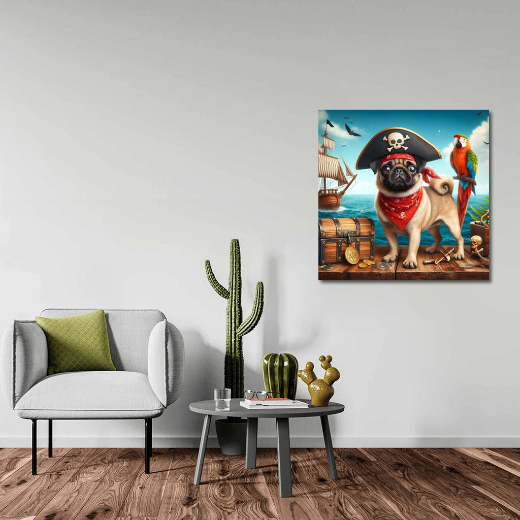 Pirate Pug: Sea Adventures with Humor