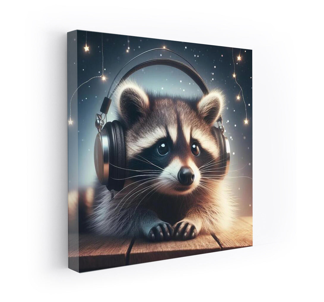 Raccoon in Headphones: A Musical Journey Through the Universe