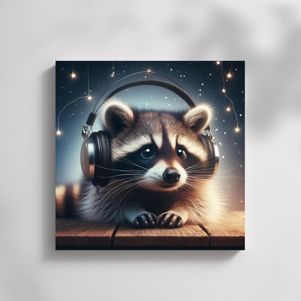 Raccoon in Headphones: A Musical Journey Through the Universe