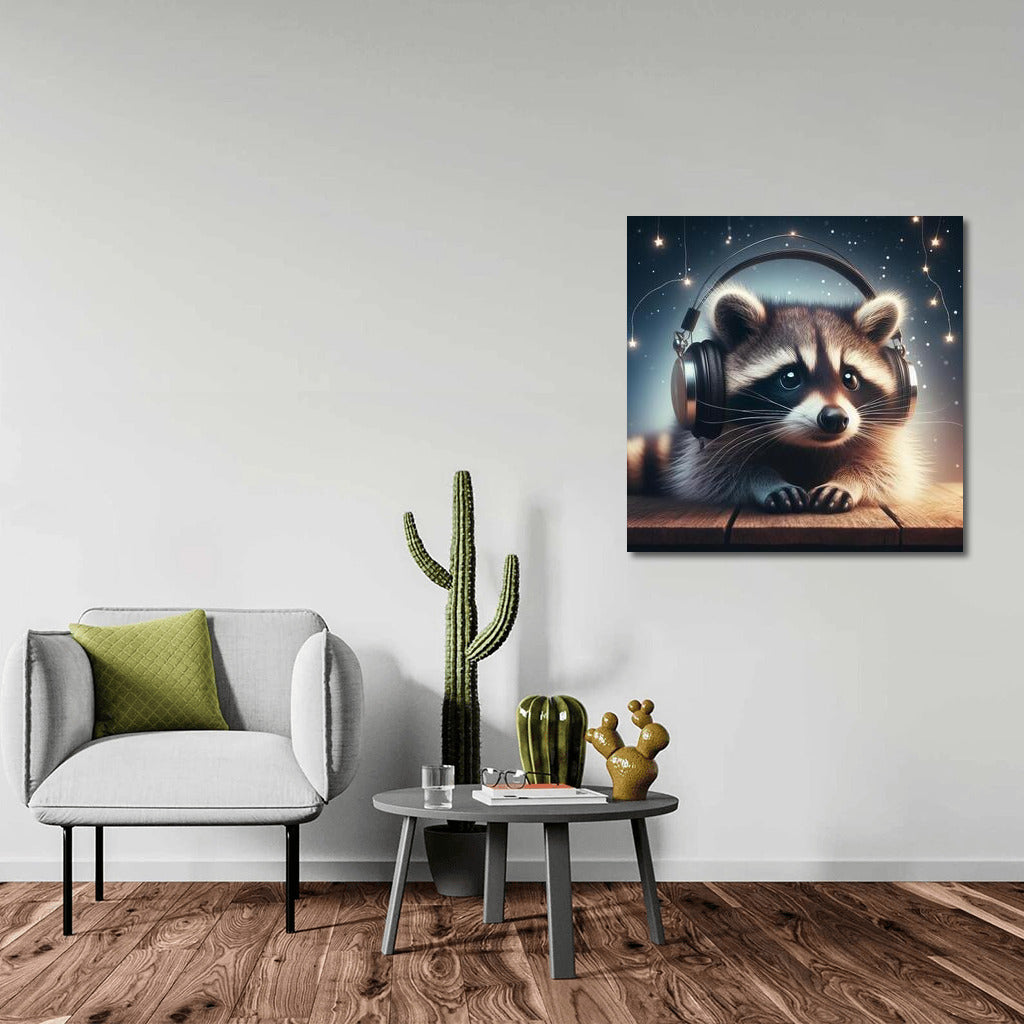 Raccoon in Headphones: A Musical Journey Through the Universe