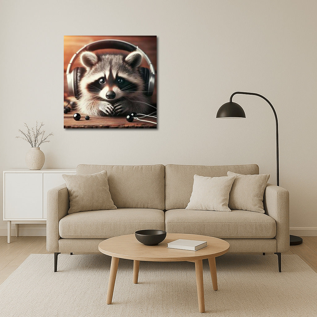 Raccoon in Headphones: Musical Style for Interior