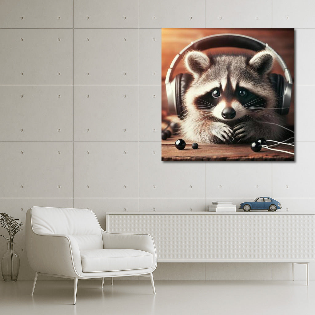 Raccoon in Headphones: Musical Style for Interior