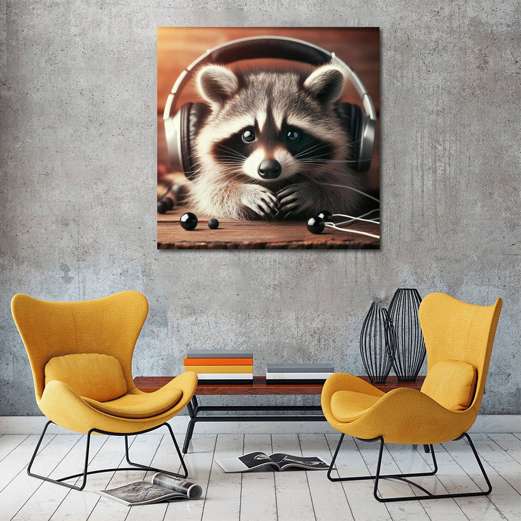 Raccoon in Headphones: Musical Style for Interior