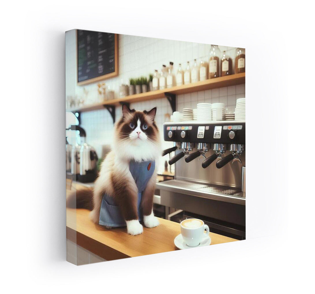 Ragdoll Barista: Cat in an Apron's Coffee Enchantment