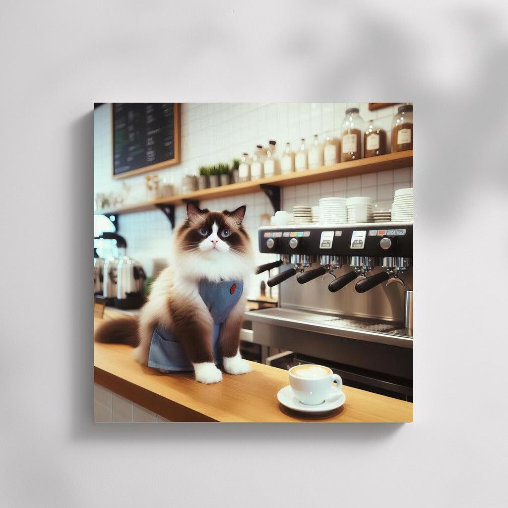 Ragdoll Barista: Cat in an Apron's Coffee Enchantment