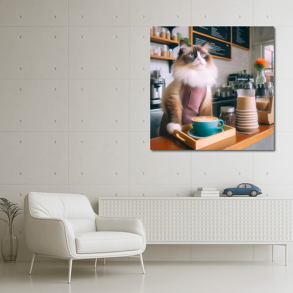 Ragdoll Barista: Coffee Comfort in Paws