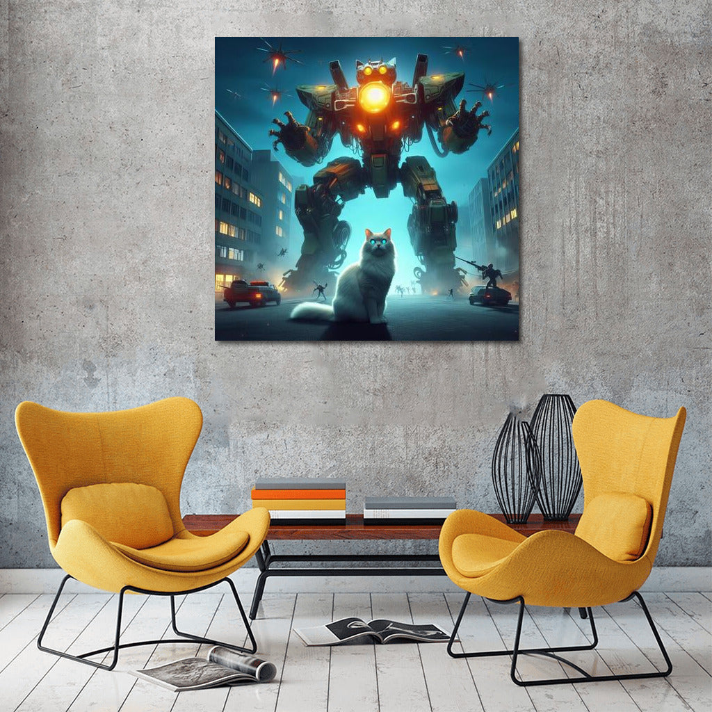 Ragdoll Cat and Gigantorobot: Alien City Defenders