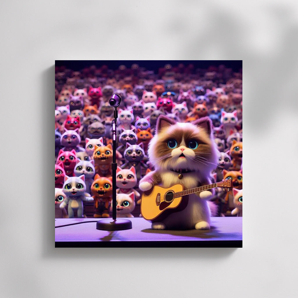 Ragdoll cat in the Plush Audience Concert Hall