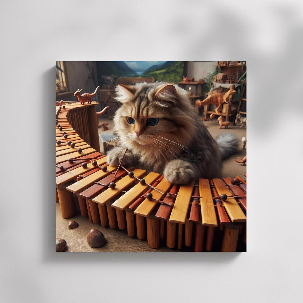 Ragdoll and Dinosaur Xylophone: Fluffy Magic for Your Interior
