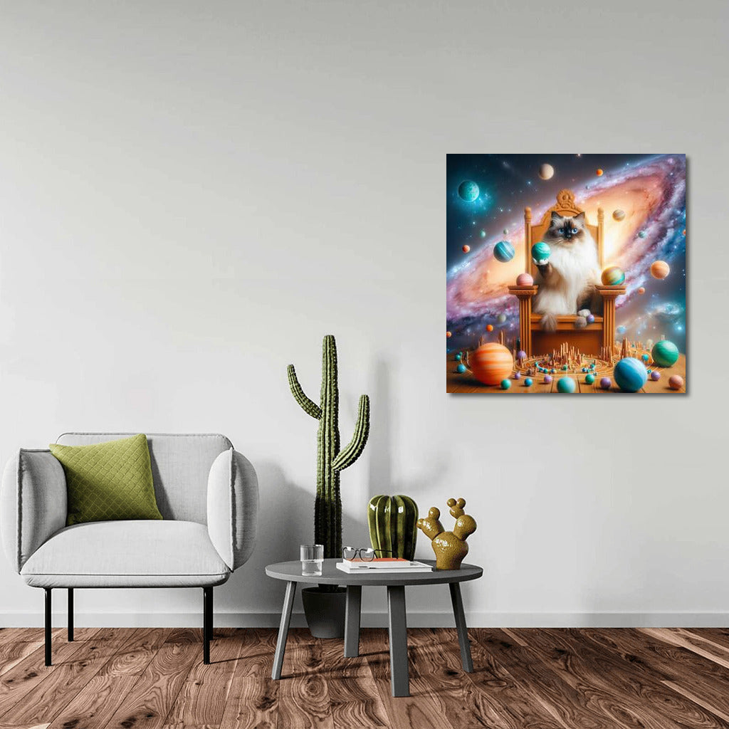 Ragdoll-King of the Galaxy: Cat on the Throne, Playing with Planets