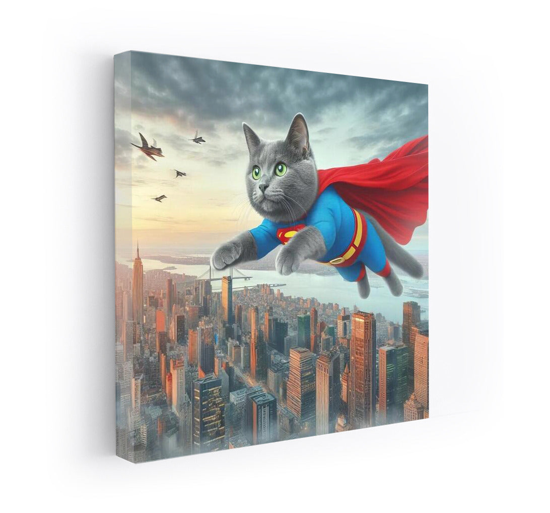 Hero Cat Russian Blue: Savior of the City